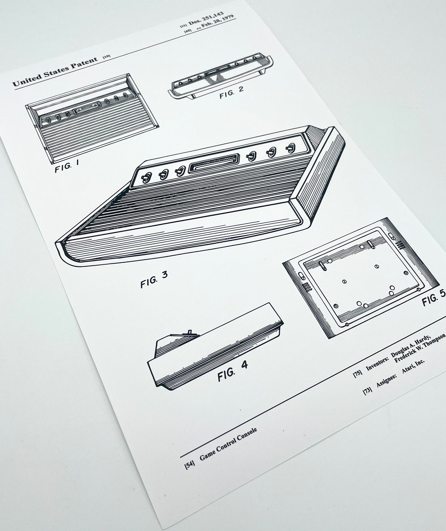 1970's Console Patent Art/Poster Set