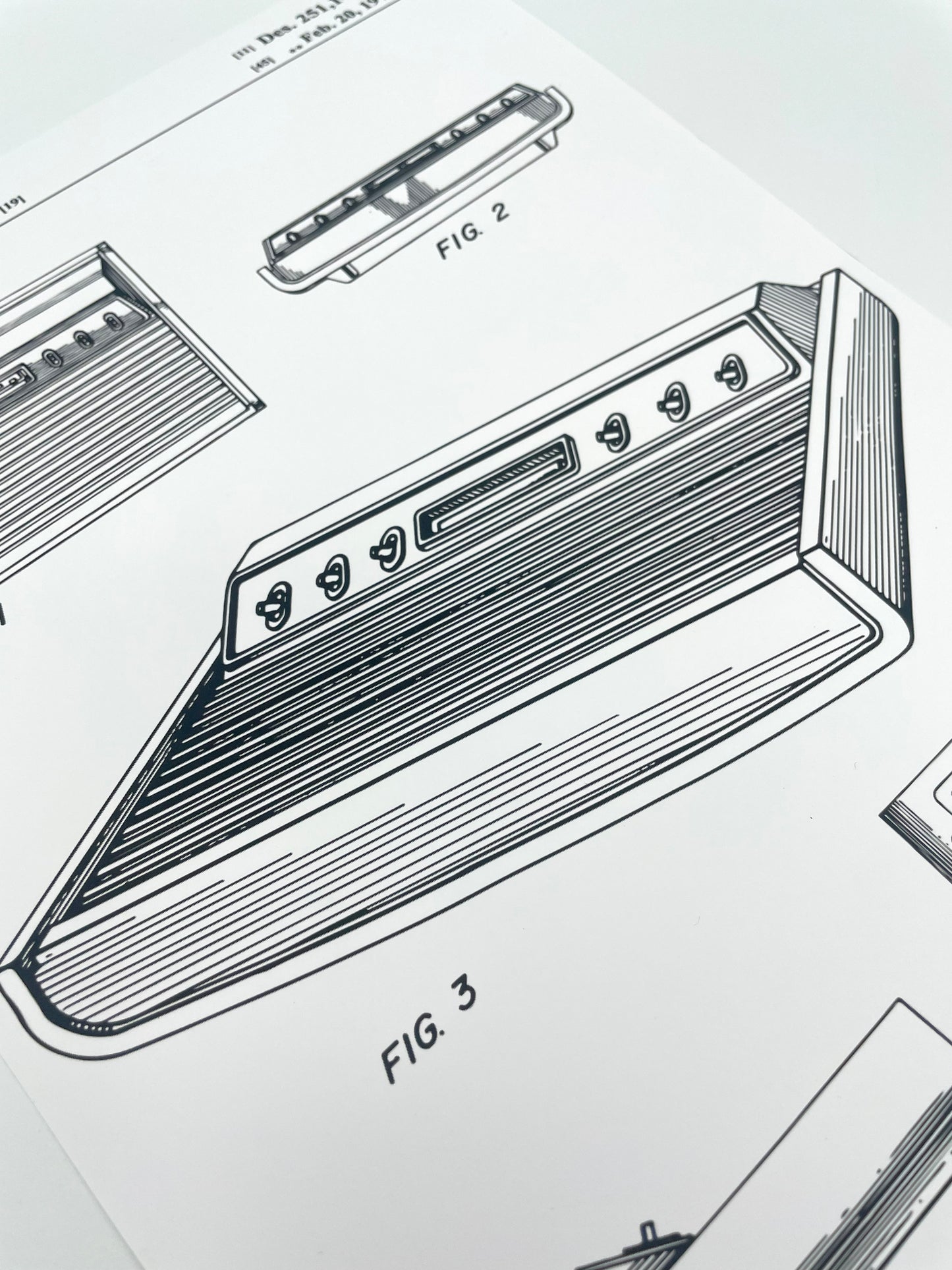1970's Console Patent Art/Poster Set