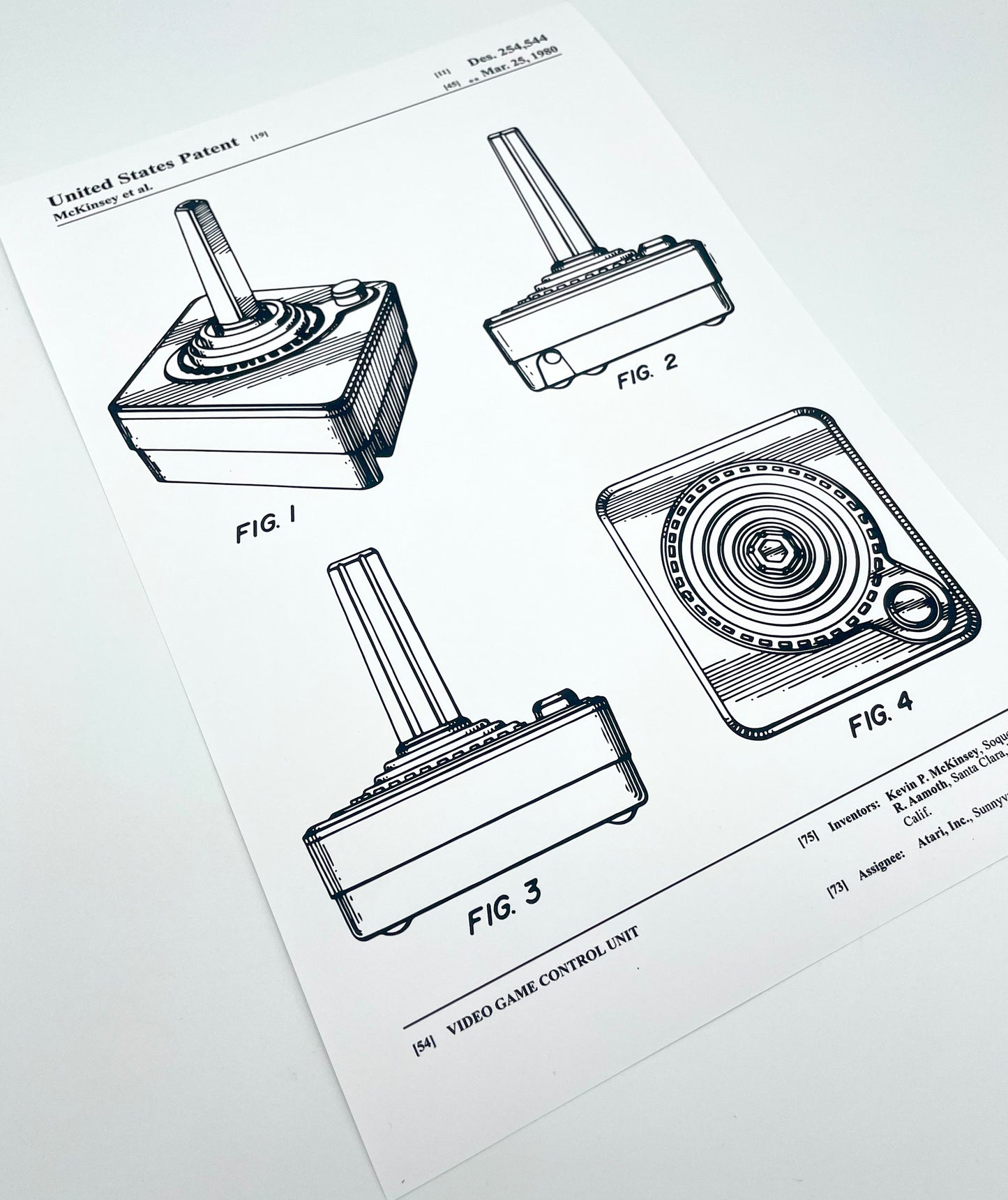 1970's Console Patent Art/Poster Set