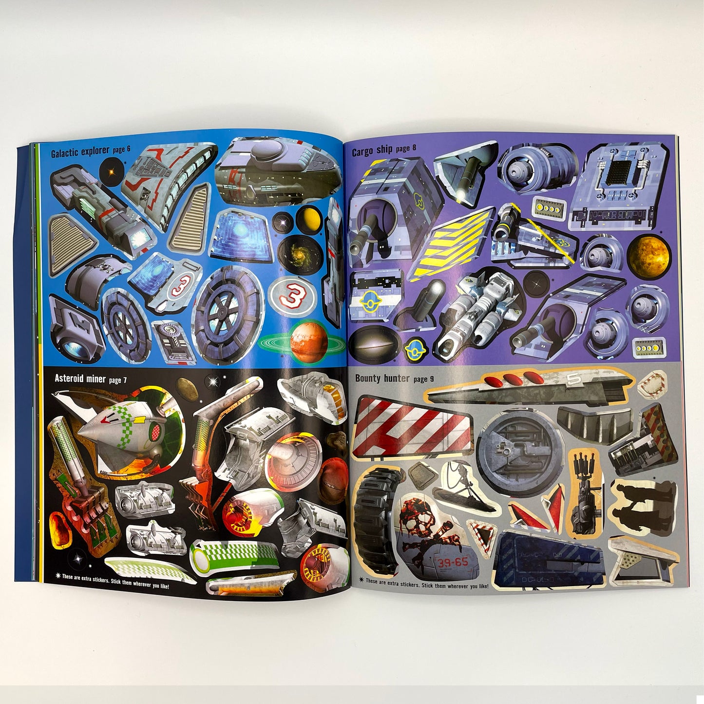 Build your own Spaceships Sticker Book