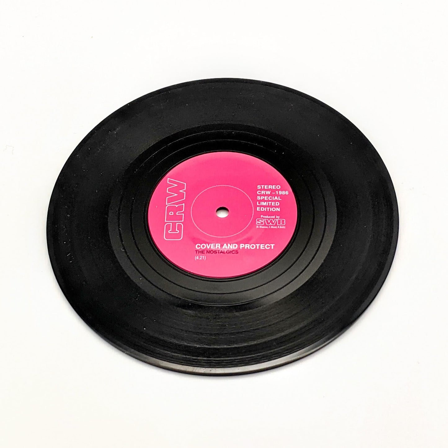 Vinyl record coasters (set of 6)